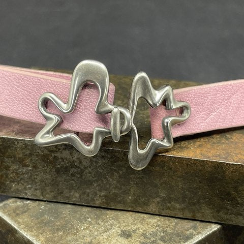 Splash bracelet by Henning Koppel for Georg Jensen, pink
