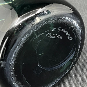Rare Holmegaard cylindrical vase, 17 cm.
