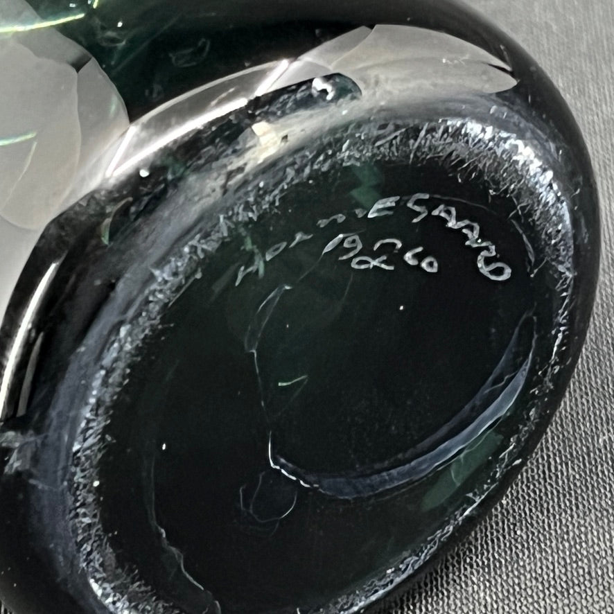 Sjælden Holmegaard cylinder vase, 17 cm.