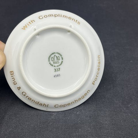 Small advertising plate from Bing &amp; Grøndahl