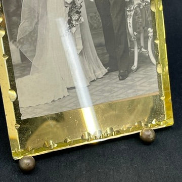 Skifteramme med guld, 17x11 cm.