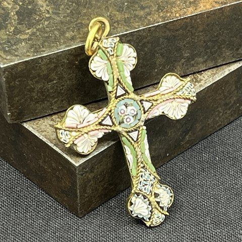 Micro-mosaic cross from the 1920s