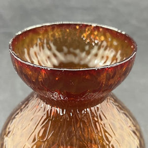 Orange-rødt hyacintglas