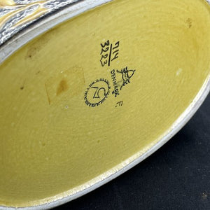 Gul baca vase fra Aluminia