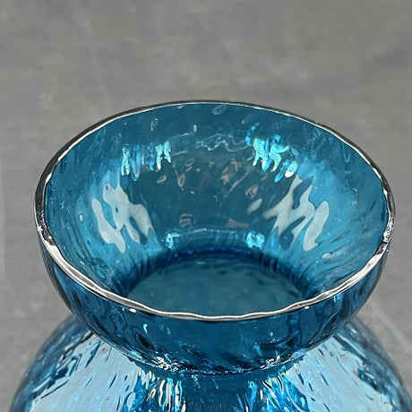 Cyan hyacintglas fra Fyens Glasværk