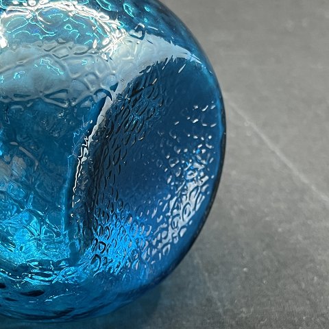 Cyan hyacintglas fra Fyens Glasværk