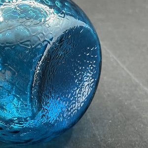 Cyan hyacintglas fra Fyens Glasværk