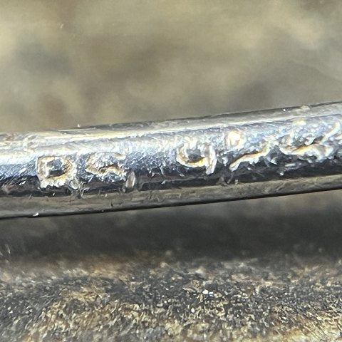 Pendant in silver, two hearts
