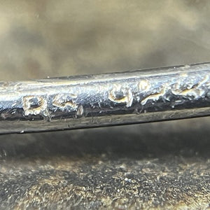 Pendant in silver, two hearts