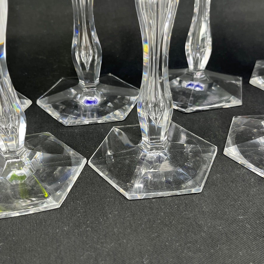 8 rare Lalaing hock glasses