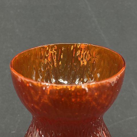 Orange-rødt hyacintglas