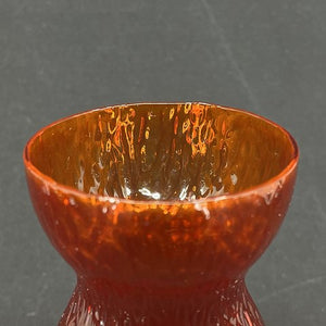 Orange-rødt hyacintglas