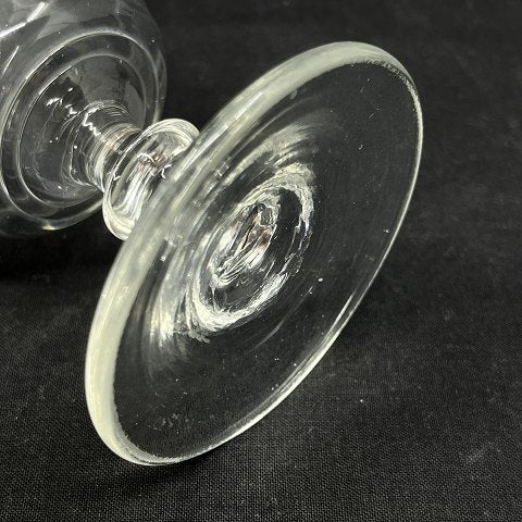 Stort tøndeglas fra Holmegaard, 13 cm.