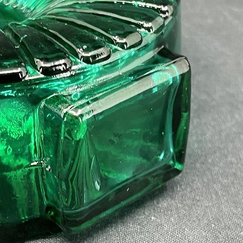 Emerald "Sun bottle" vase by Helena Tynell