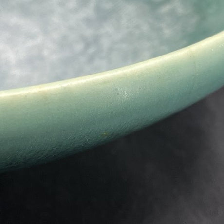 Saxbo green bowl, oven stamp
