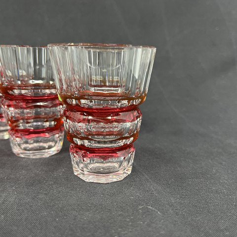 Set of 6 small glasses from Val Saint Lambert