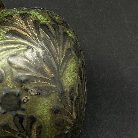 Kähler vase with black leaves