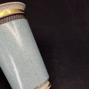 Blå Royal Copenhagen craquele vase