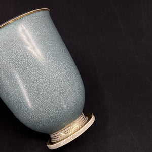 Blå Royal Copenhagen craquele vase