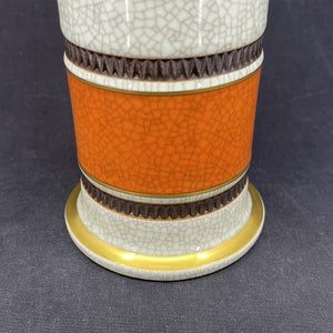 Red Royal Copenhagen craquelure vase