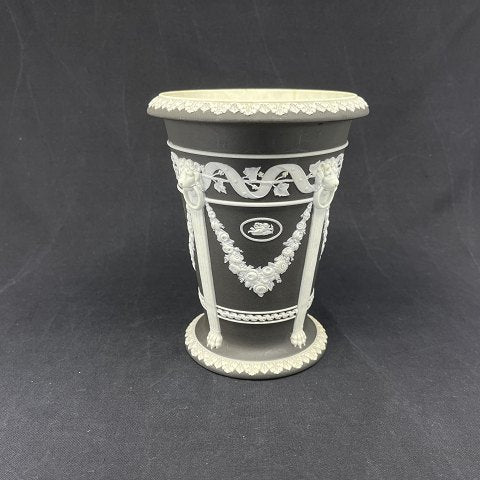 Black Jasperware vase, Goldschmidts Magasin