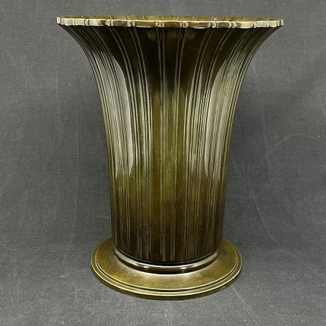 Stor riflet Art Deco Just Andersen vase