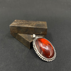 Modern amber pendant