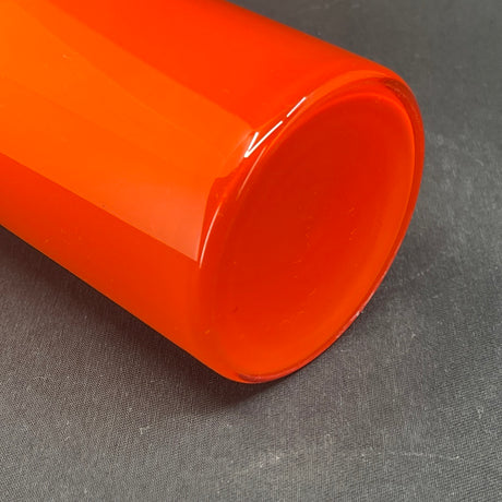 Red Rainbow vase from Holmegaard, 22.5 cm.