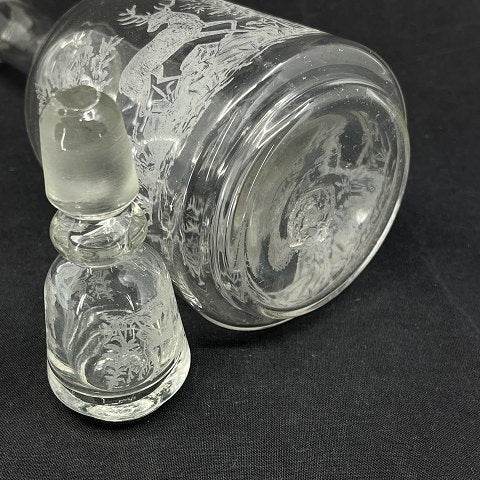 Carafe with deer from Kastrup Glasværk