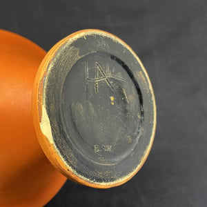 Orange trumpet vase from Kähler