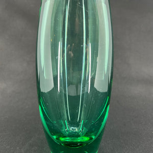 Sea Green vase from Holmegaard with tale