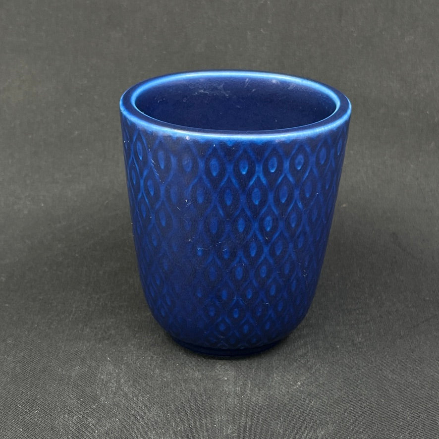 Blå Marselis vase fra Aluminia, No. 2639