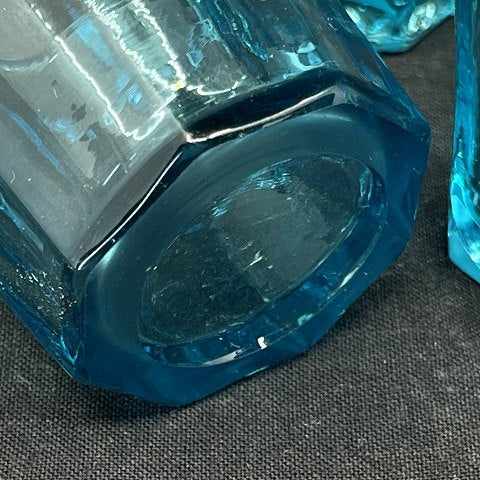 Barneglas fra Fyens Glasværk, cyan blå