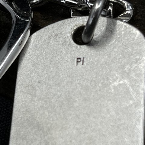 Key ring in silver