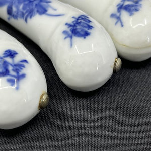 Set of 6 Blue Flower lunch knives