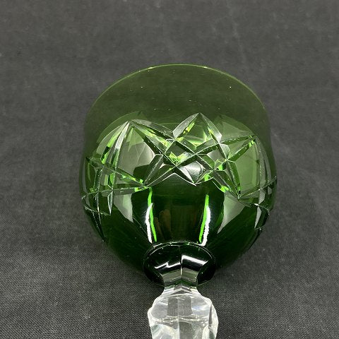 Frederik the 9th green white wine glass