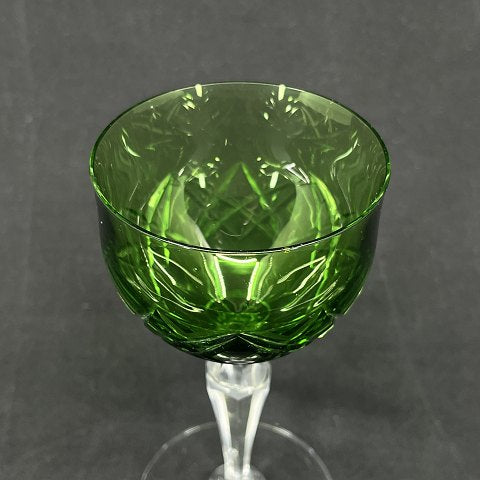 Frederik the 9th green white wine glass