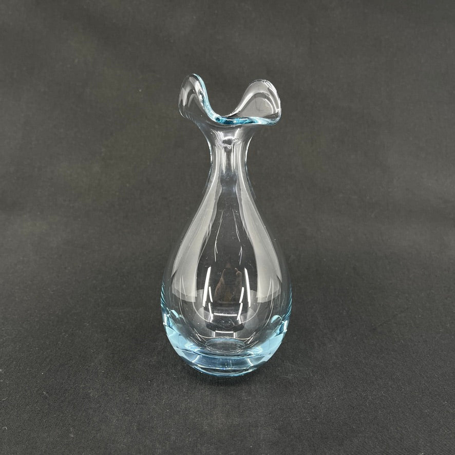 Sea Green vase with an unusual collar from Holmegaard