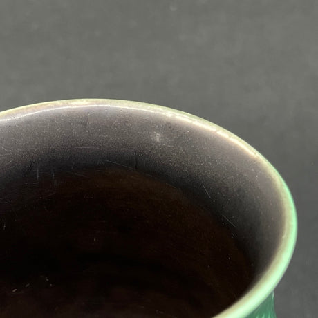 Mørkegrøn Aluminia Solbjerg vase