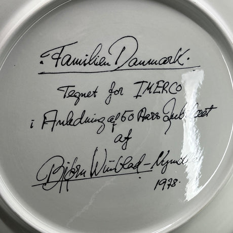 Large Bjørn Wiinblad plate - Imerco