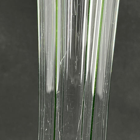Tall flask vase from the 1920s with green stripes