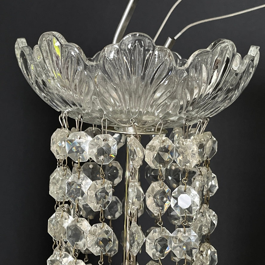 A pair of prism chandeliers from the 1910s