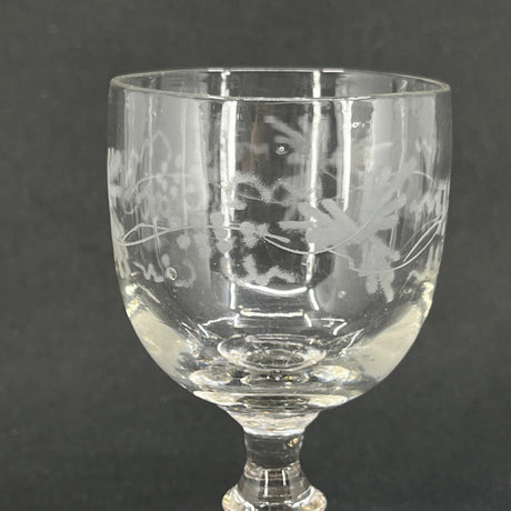 Aalborg Glassworks – wine glass with vine leaves