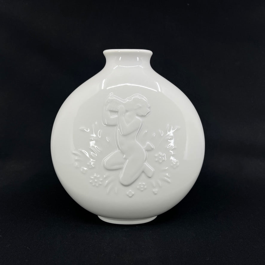 Blanc de Chine vase fra Royal Copenhagen - Pan og Syrinx