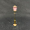 Pink light pole of Danish coins