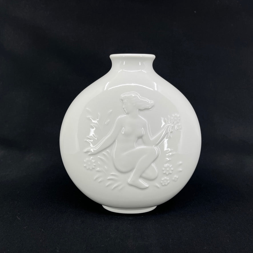 Blanc de Chine vase fra Royal Copenhagen - Pan og Syrinx