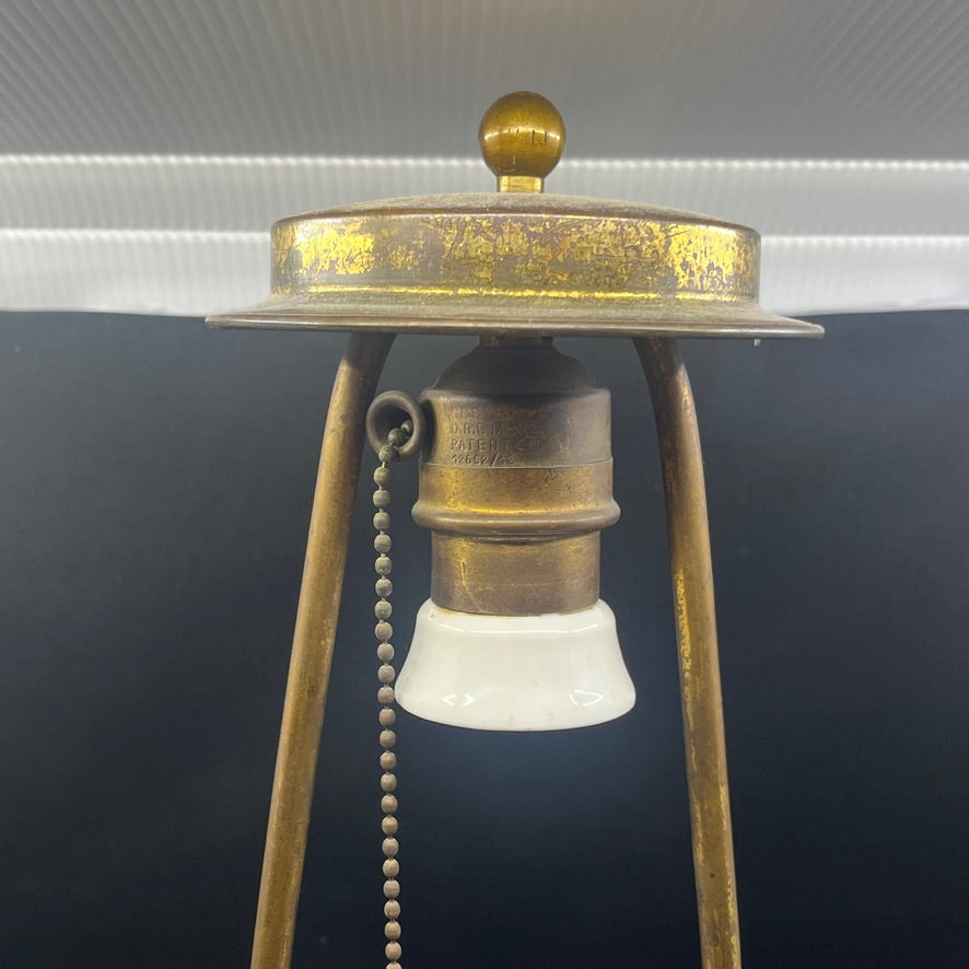Black-burnt terracotta lamp from L. Hjorth