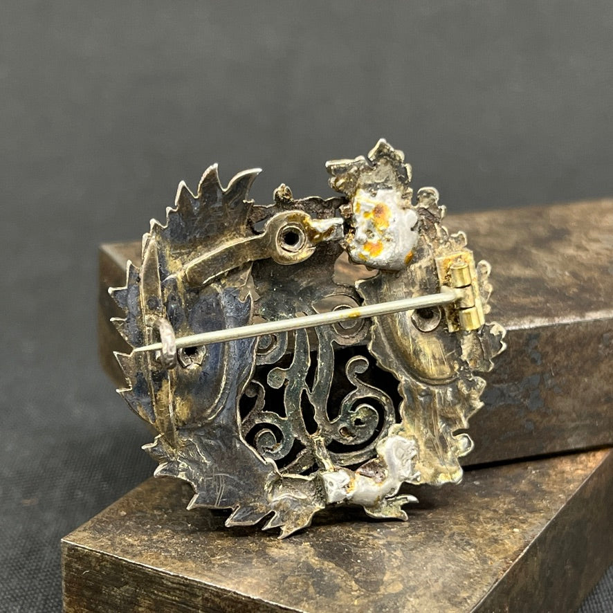 Kong Frederik d. 8 og Dronning Louise - broche