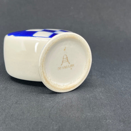 Blåt julehjerte fra Aluminia