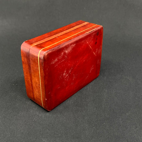 Italian red leather box from the 1950s